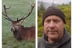 Glen Wilkinson (right) was gored by the stag. Picture: SWNS/NationalWorld