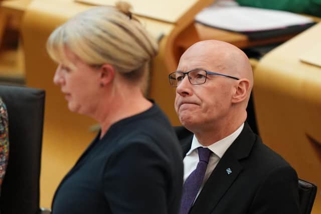 First Minister John Swinney and finance secretary Shona Robison