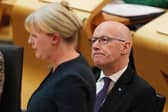 First Minister John Swinney and finance secretary Shona Robison