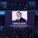 A tribute was paid to former Scotland player and coach Derrick Grant when a minute's applause was held before the recent match against Portugal at Murrayfield.