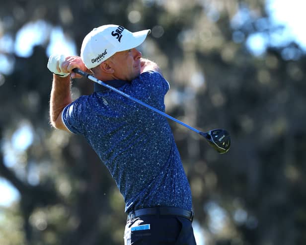Martin Laird pictured in action during the final round of The RSM Classic at Sea Island Resort in St Simons Island, Georgia. 