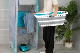 The heated drying pod helps speed up laundry in the colder months