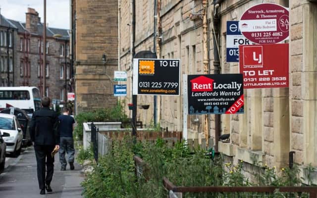 There has been a 14 per cent rise in average rent in the Lothian area in the past 12 months alone