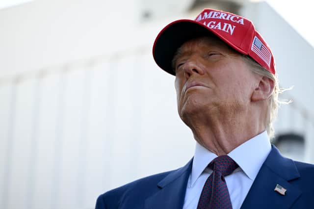 US President-elect Donald Trump attends a viewing of the launch of the sixth test flight of the SpaceX Starship rocket on November 19 2024 in Brownsville, Texas.