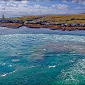 The main harbour and lighthouse at Scalasaig, the main settlement on Colonsay where the new affordable homes will be built. PIC: CC/dun-deagh