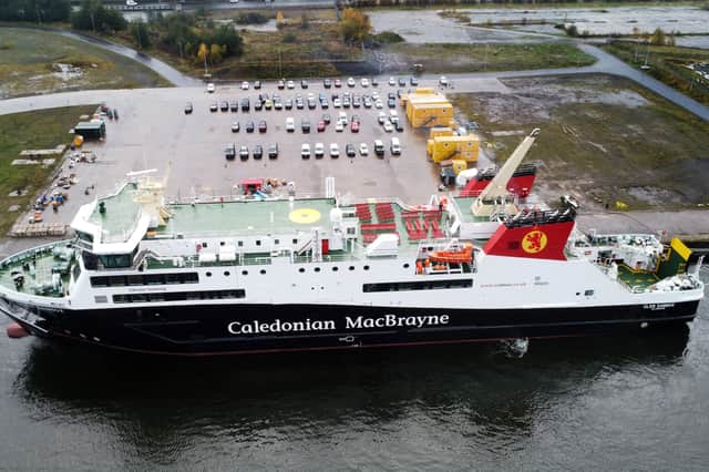 The Glen Sannox ferry is due to enter service in January