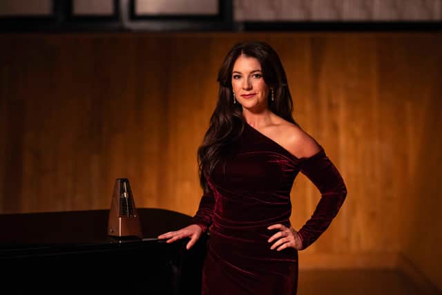 Monica McGhee, a Scottish opera singer who feared losing her voice to cancer, has teamed up with two other survivors to compose a song highlighting NHS wait times. Picture: Daniel Lewis/PA Wire