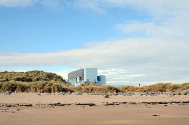 Torness is perched on the East Lothian coastline, painted grey-blue to blend in with the sky and North Sea beyond