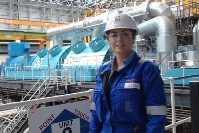 Andrea McPherson works in environmental compliance, radiological protection and dosimetry at Torness and is from the local area