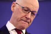 First Minister John Swinney makes his speech at the Royal Society of Edinburgh. Picture: PA