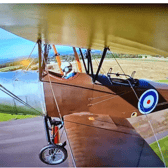 Pilot Tim Rayner, 71, of Tranent, flies the Sopwith  1 1/2  Strutter for the first time at RAF Kirknewton as the 24-year project to build the WWI aircraft reaches its peak. PIC: Jean West.