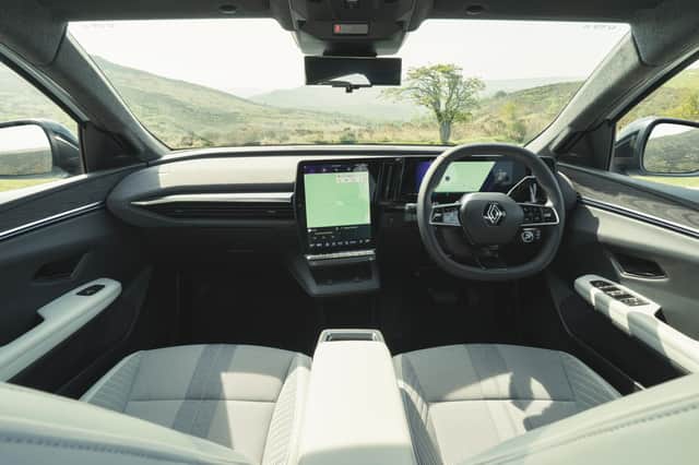 The interior of the Renault Scenic E-Tech, winner of Scottish Car of the Year 2024