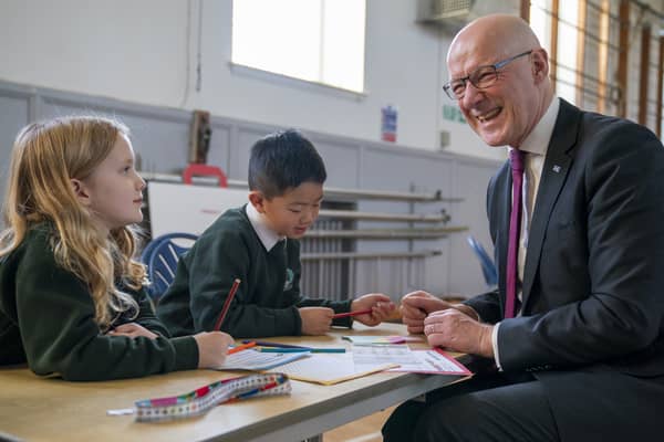 John Swinney visited Wardie Primary in Edinburgh to mark Book Week Scotland earlier this month (Picture: Jane Barlow)