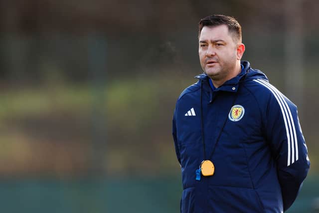 Head coach Pedro Martinez Losa is hoping to lead Scotland to a major tournament for the first time since 2019. Cr: SNS Group.
