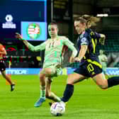 Scotland Women are back in Euro 2025 playoff action at Easter Road this week. Cr: SNS Group.