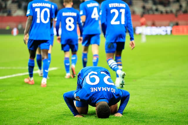 Hamza Igamane scored twice for Rangers.