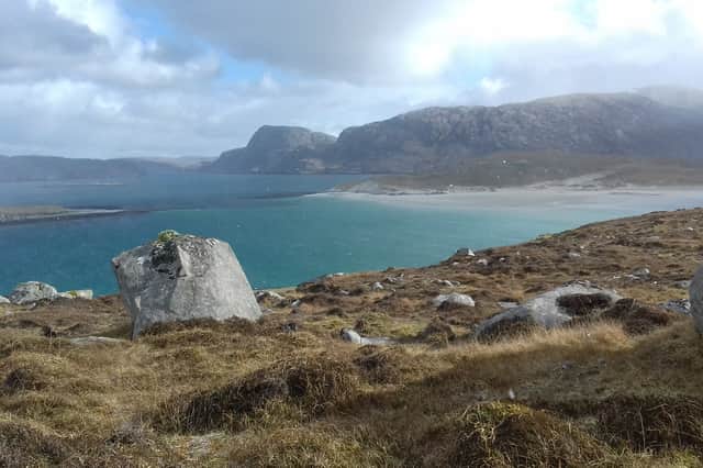 Scarp looking across to Loch Resort on the west coast of Lewis and Harris. PIC: Anderson Burr Bakewell.