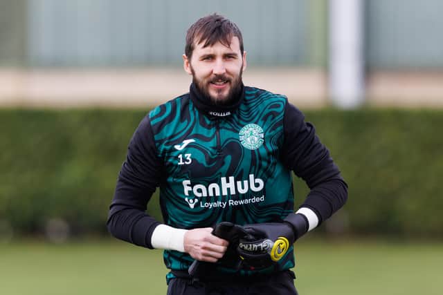 Jordan Smith is set to start in goal again for Hibs.