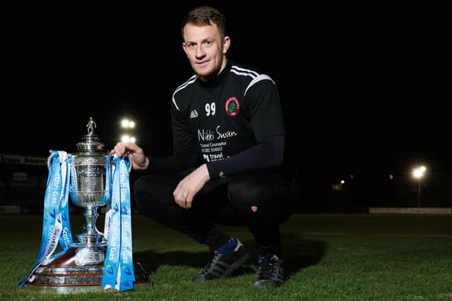 Grant Adam will be in goal for Dundee North End against Airdrieonians.