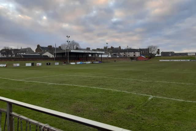 A general view of North End Park, with its Fair Play Stand that once lived at Tannadice.