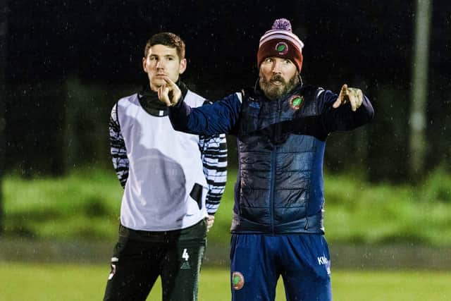 Kevin McNaughton oversees training for Dundee North End.