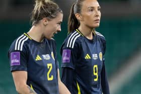 Scotland must win against Finland in the second leg of their Euro 2025 playoff after drawing 0-0 at Easter Road last night. Cr: SNS Group.