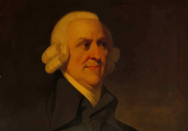 A portrait of Adam Smith