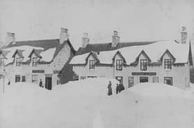Deep snow in Braemar in 1895. The village recored the lowest ever temperature in the UK that February at -27.2 degrees Celsius. Photograph by Peter M Stewart.