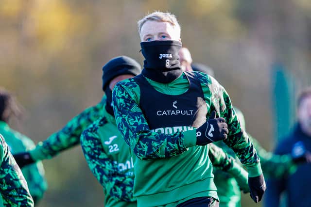 Jake Doyle-Hayes has been on the bench for Hibs in their past two matches.