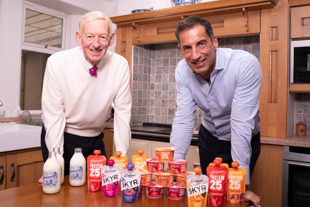 Dr Graham with his son Robert Graham, who is managing director of Graham's Family Dairy