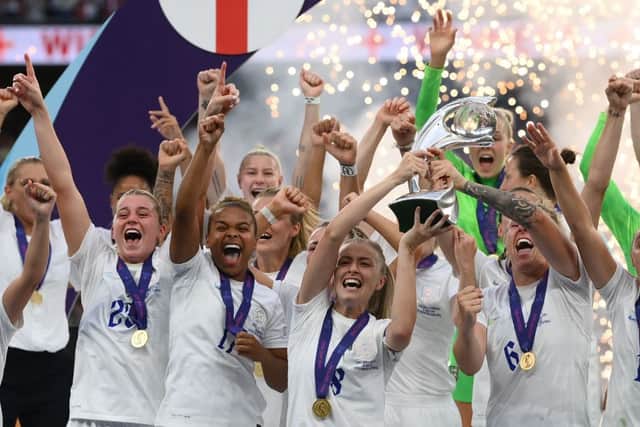 England won the last Women's Euros in 2022. Cr: Getty Images.