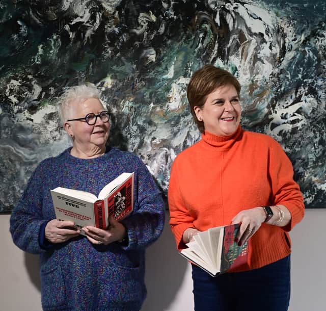 Val McDermid and Nicola Sturgeon