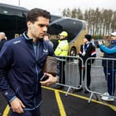 Rangers' Ianis Hagi arrives ahead of the William Hill Premiership match against St Johnstone on Sunday. (Photo by Alan Harvey / SNS Group)