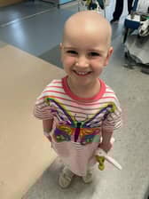 Fearne Stewart of Blantyre, South Lanarkshire who is in remission from leukaemia
