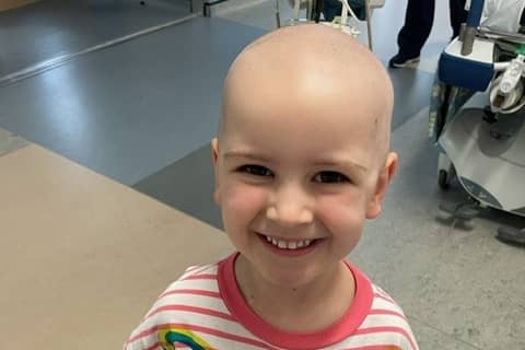 Fearne Stewart of Blantyre, South Lanarkshire who is in remission from leukaemia