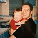 Alistair Wilson with his son Andrew. Alistair was shot in Nairn in the Highlands in November 2004 and his killer has never been found. Picture: PA