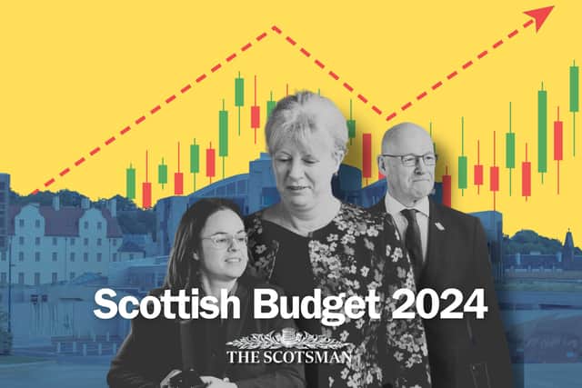 Deputy First Minister Kate Forbes, Finance Secretary Shona Robison and First Minister John Swinney.