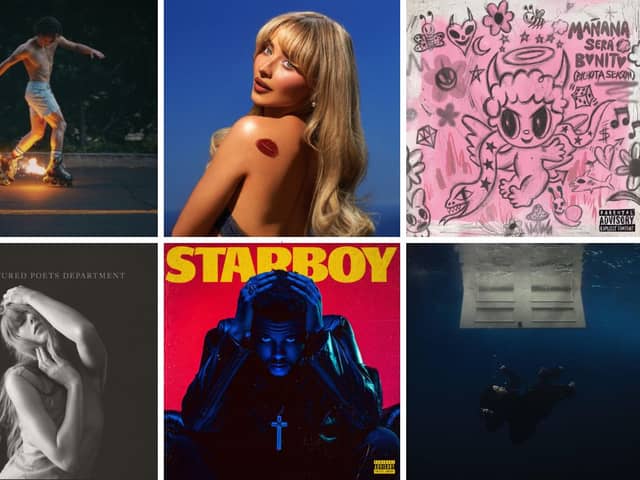 Six of the most streamed albums on Spotify in 2024.