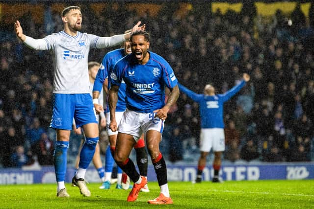 Rangers striker Danilo celebrates after scoring to make it 2-0 against Kilmarnock at Ibrox. (Photo by Alan Harvey / SNS Group)