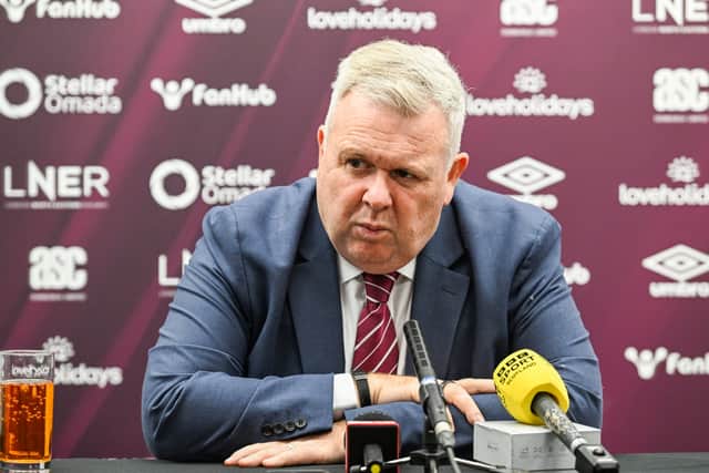 Hearts chief executive Andrew McKinlay.
