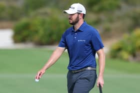 Patrick Cantlay pictured during the first round of Hero World Challenge in Bahamas
