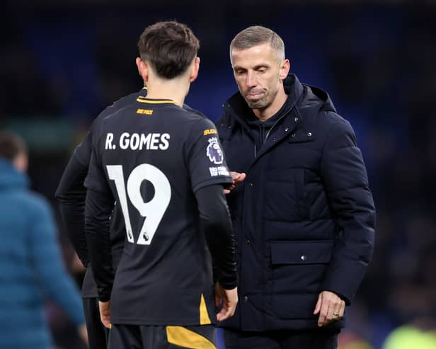 Wolves head coach Gary O'Neil is under increasing pressure after damaging defeat to Everton and Bournemouth. Cr: Getty Images.