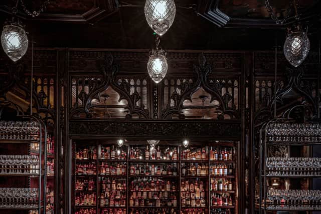 Bertie's whisky bar in the Fife Arms Hotel Braemar