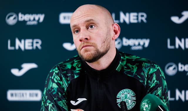 Hibs head coach David Gray.
