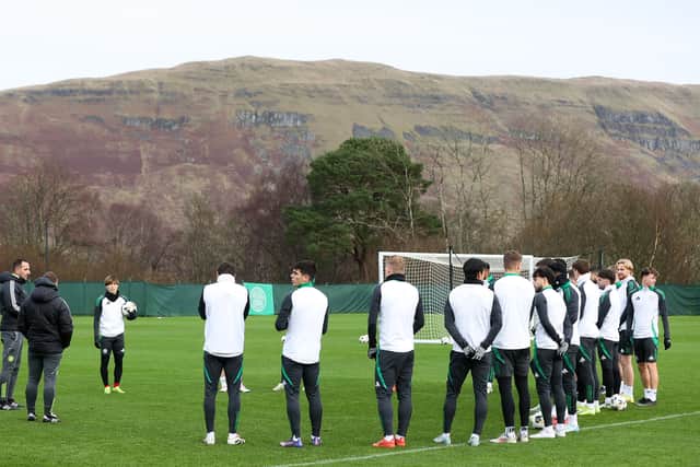 Celtic train ahead of welcoming Hibs to Parkhead.