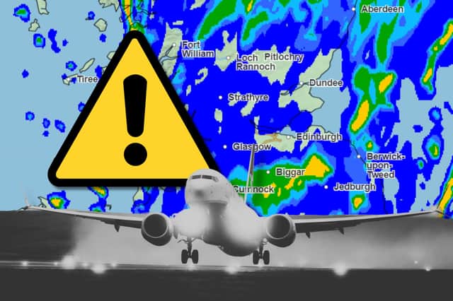 Air traffic control (ATC) provider Nats has said temporary air traffic restrictions are in place at Heathrow and Gatwick due to Storm Darragh.