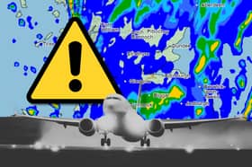 Air traffic control (ATC) provider Nats has said temporary air traffic restrictions are in place at Heathrow and Gatwick due to Storm Darragh.