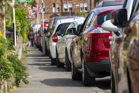 Cars parked on the pavement on Regent Street in Portobello. Only eight of Scotland’s 32 local authorities have started enforcement, with one of them being Edinburgh. Picture: Lisa Ferguson