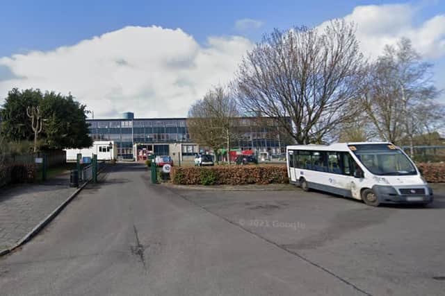 Castle Douglas High School, before the damage was recorded. Picture: Google Maps