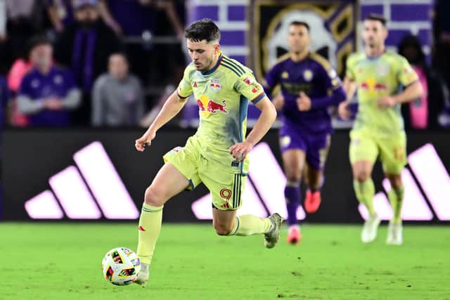 Scotland internationa lLewis Morgan in action for New York Red Bulls. (Photo by Julio Aguilar/Getty Images)